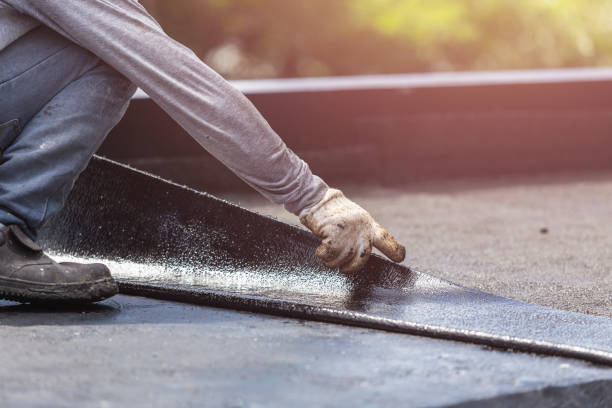 Professional Waterproofing technician working in Elwood, NJ